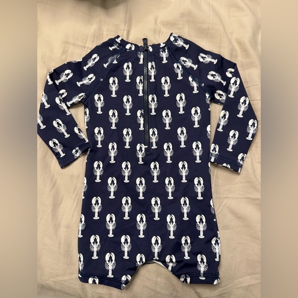NWT Vineyard Vines Baby Lobster Long Sleeve One Piece Swimsuit Size 3-6 Months - Picture 4 of 9